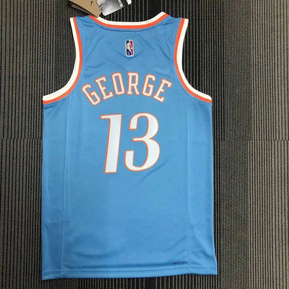 Camisa Paul George Azul Masculina do Time – Edição City do 75º Aniversário