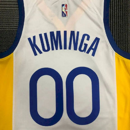 Camisa Jonathan Kuminga Branca Masculina – Edição de 75º Aniversário