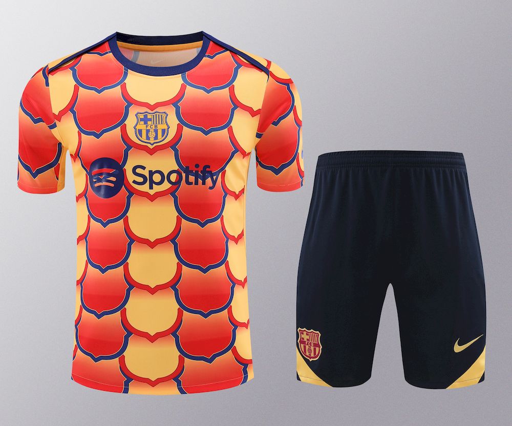 Camisa de treino adulto Barcelona 2023/24 + short 418
