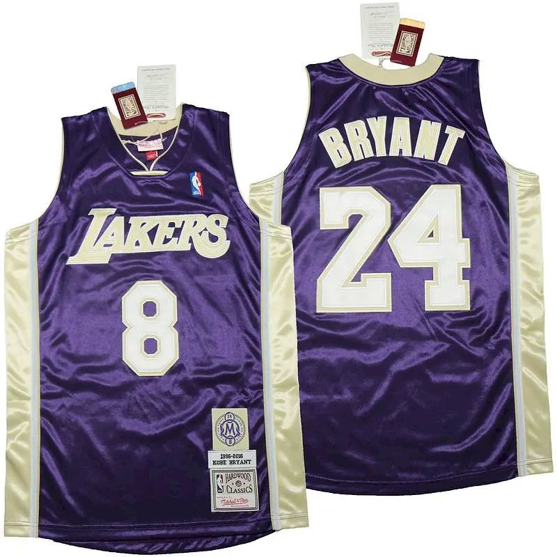 Camisa Kobe Bryant Purple Hall of Fame Classe de 2020 #24 Autêntica Retro Classics