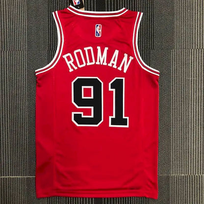 Camisa vermelha masculina Dennis Rodman Team – Edição de 75º aniversário