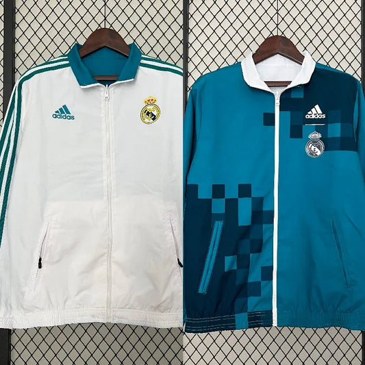 Corta-vento dupla face Real Madrid 2024-25