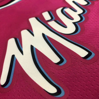 Camisa Tyler Herro Masculina Rosa Versão Jogador – Edição Clássica Retro