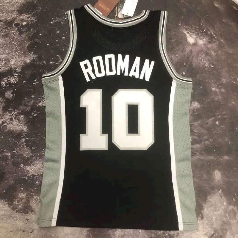 Camisa masculina M&amp;N Dennis Rodman 1993/94 preta retrô