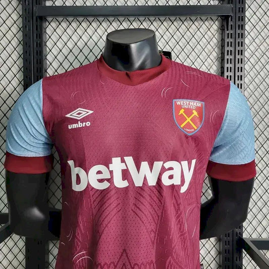 Camisa titular do West Ham United 2023/24, versão do jogador