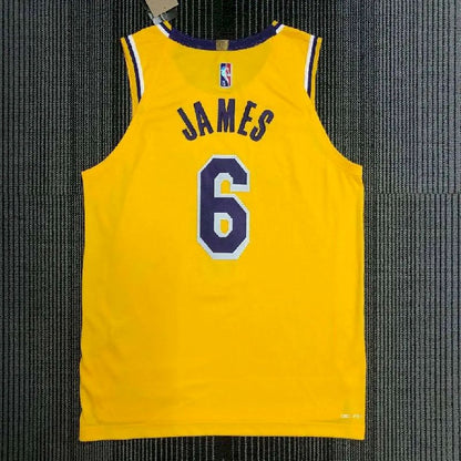 Men’s LeBron James Yellow Team Jersey – Authentic Edition
