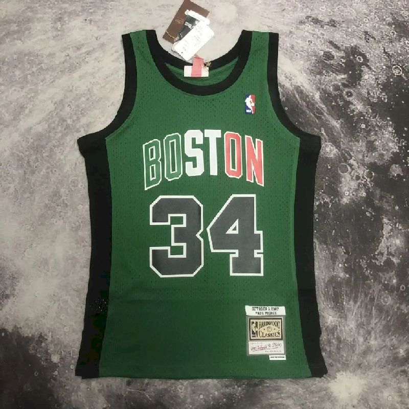 Men’s M&N Paul Pierce Green Retro Jersey