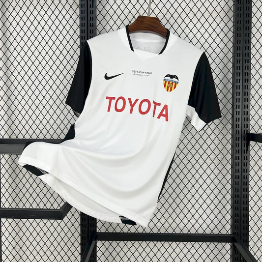 Camisa retrô do Valencia CF para a final da Copa UEFA 2003/2004