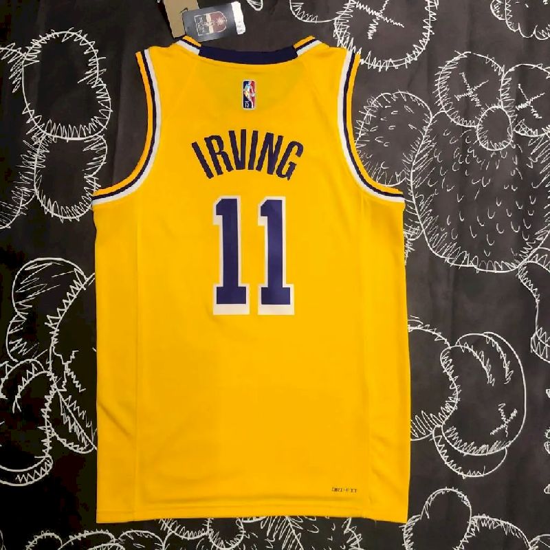 Men’s Kyrie Irving Yellow Team Jersey – 75th Anniversary Edition