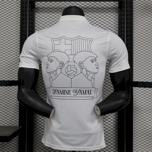 Camisa Barcelona 2024/25 'LAMINE YAMAL 304' Edição Especial Versão Jogador