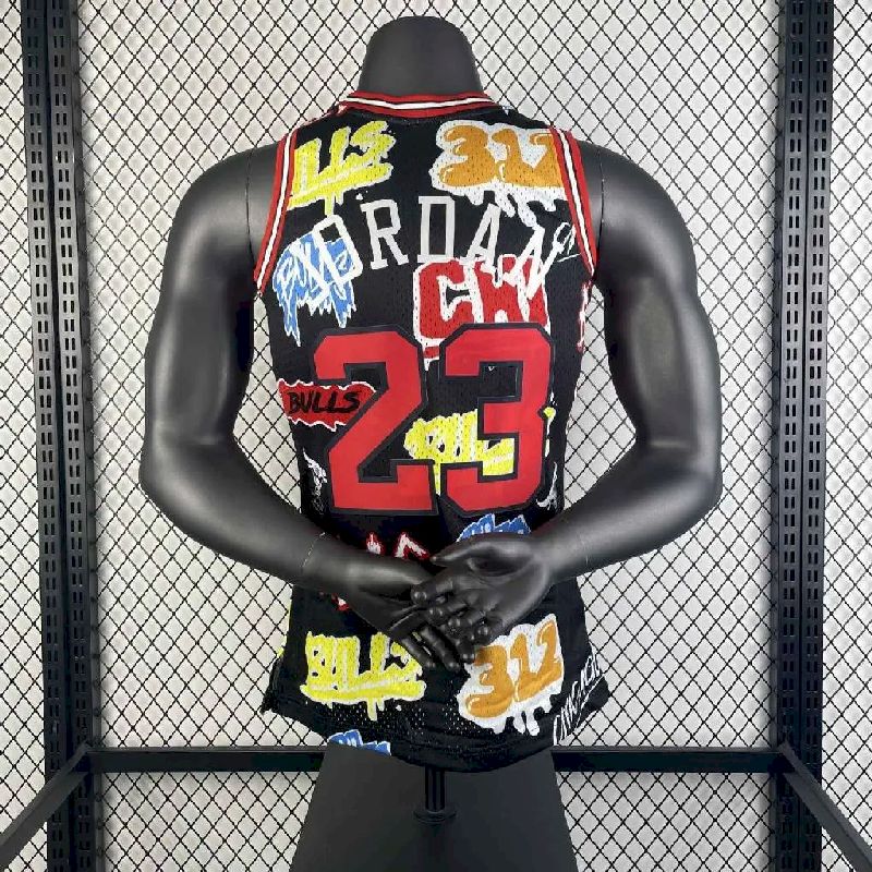 Camisa masculina M&amp;N 1997/98 Michael Jordan retrô