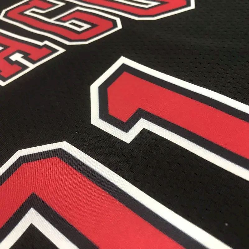 Camisa preta masculina Swingman Dennis Rodman – Edição Statement