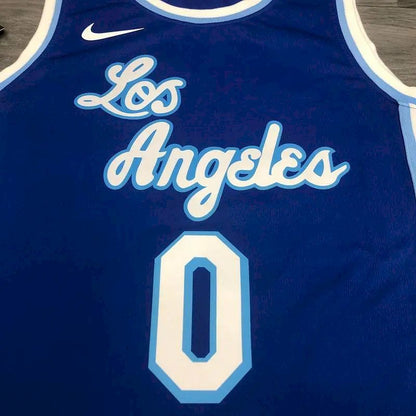 Camisa Kyle Kuzma Azul Masculina Versão Jogador – Edição Clássica Retro