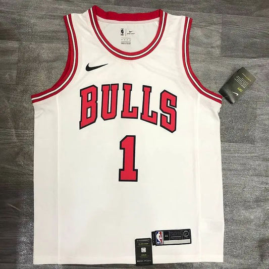 Camisa Derrick Rose Masculina Branca Versão Jogador – Edição Clássica