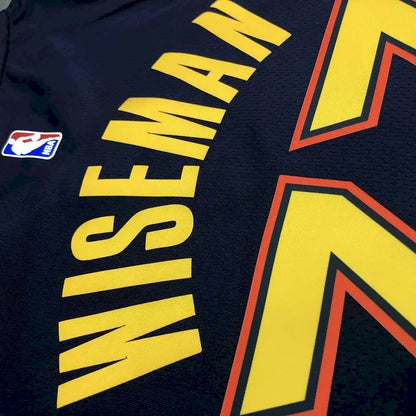 Camisa Swingman James Wiseman 2020-21 Azul Marinho Masculina – Edição City