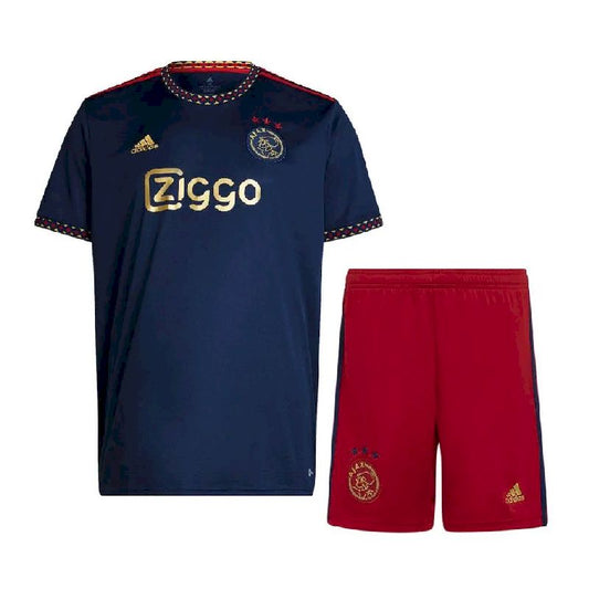 Uniforme reserva infantil do Ajax 2022/23