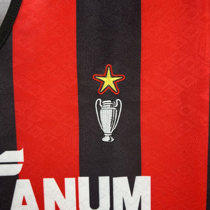 AC Milan 1988/89 Home Champion Retro Jersey