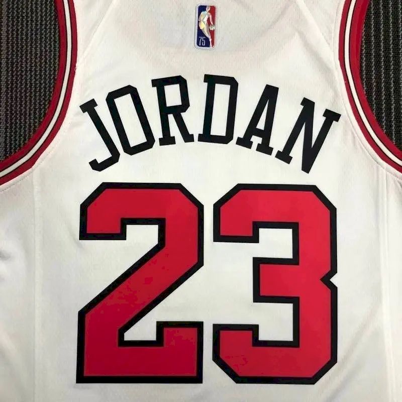 Men’s Michael Jordan White Team Jersey – 75th Anniversary Edition
