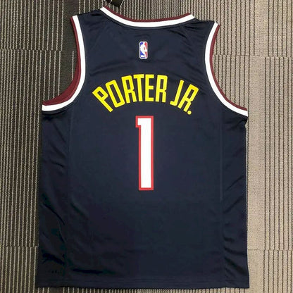 Camisa Michael Porter Jr. Preta Swingman Player Version Masculina – Edição Ícone
