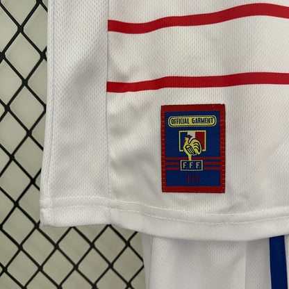Camisa e shorts retrô infantil França 1998