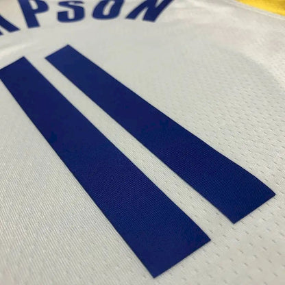 Camisa masculina Klay Thompson branca da equipe – Edição de 75º aniversário