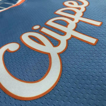 Camisa Paul George Azul Masculina do Time – Edição City do 75º Aniversário