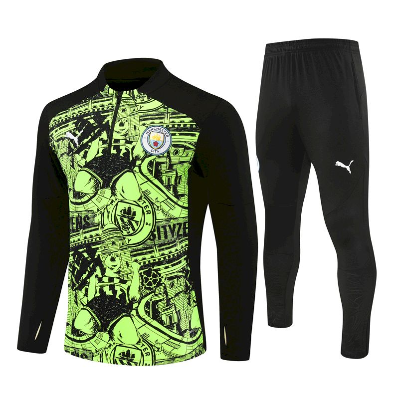 Suéter e calça Manchester City 2024/25 com zíper e meio zíper 14001