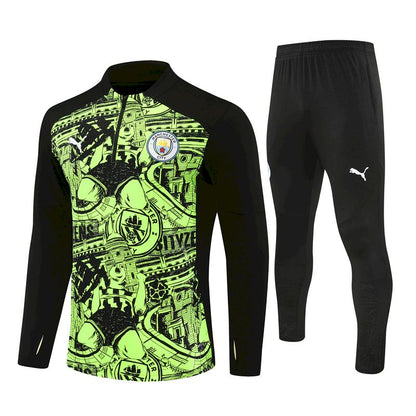 Suéter e calça Manchester City 2024/25 com zíper e meio zíper 14001