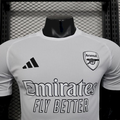 Men's Arsenal 2024/25 White Jersey Player Version