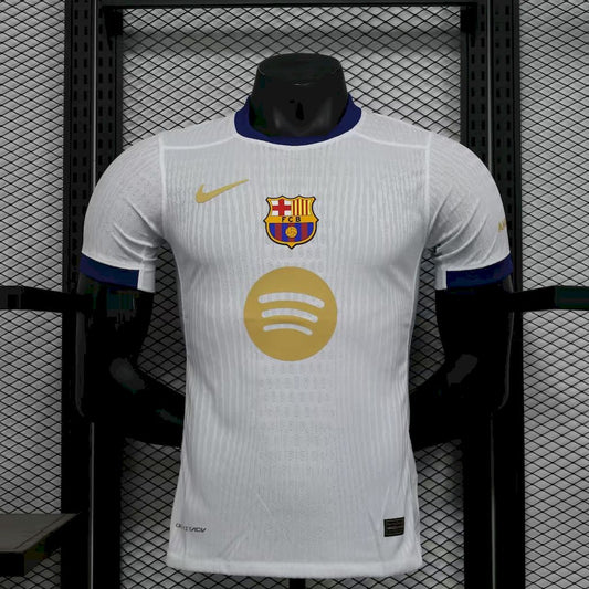 Camisa Barcelona 2024/25 versão branca com exposição Versão Jogador