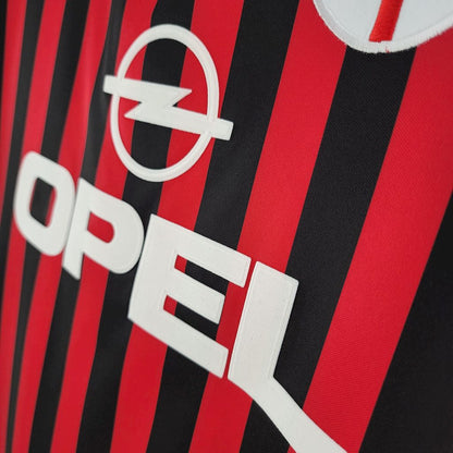 AC Milan 1999/00 Home Long Sleeves Retro Jersey
