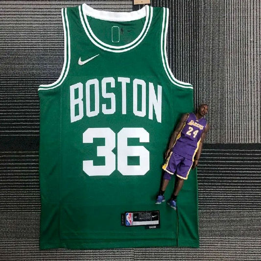Camisa masculina Marcus Smart Green Team – Edição de 75º aniversário