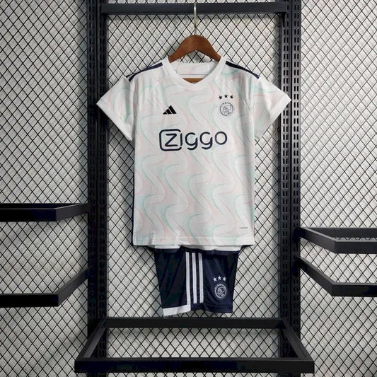 Uniforme reserva infantil do Ajax 2023/24