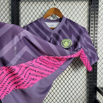 Camisa de goleiro do Manchester City 2023/24 roxa