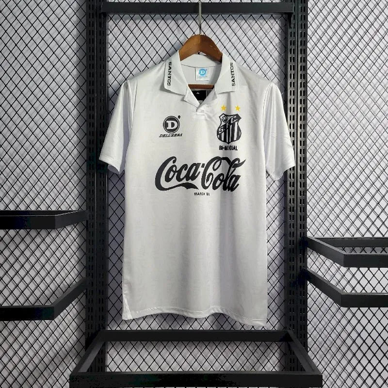Camisa retrô titular do Santos 1993/94