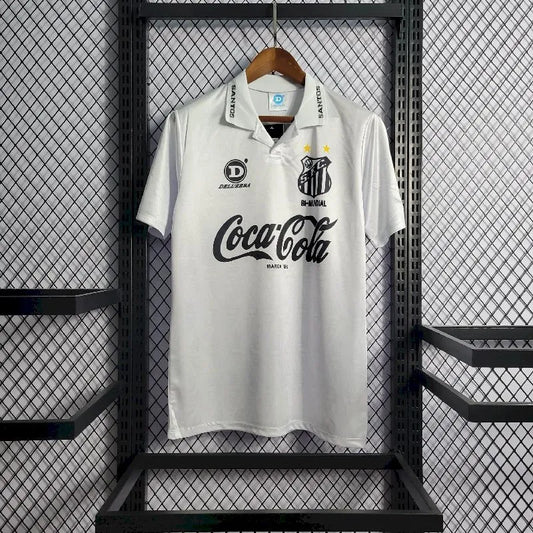Camisa retrô titular do Santos 1993/94