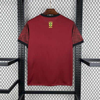 Men's Brazil 2025/26 Jordan Maroon Jersey