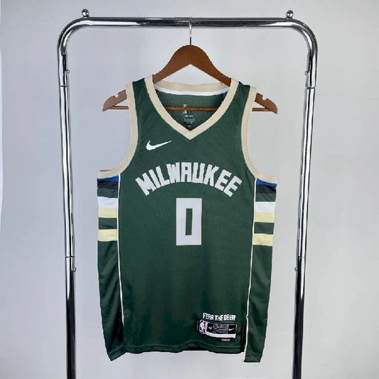 Men’s 2023 Damian Lillard Green Away Team Jersey