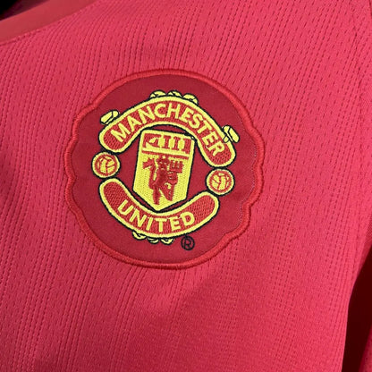 Camisa retrô de mangas compridas Manchester United 2007/08 Home UCL