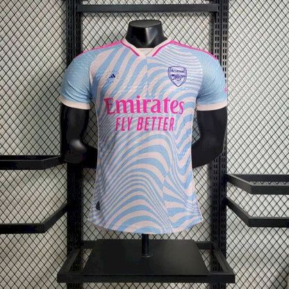 Camisa de treino pré-jogo do Arsenal 2023/24, versão jogador