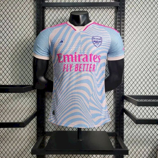 Camisa de treino pré-jogo do Arsenal 2023/24, versão jogador
