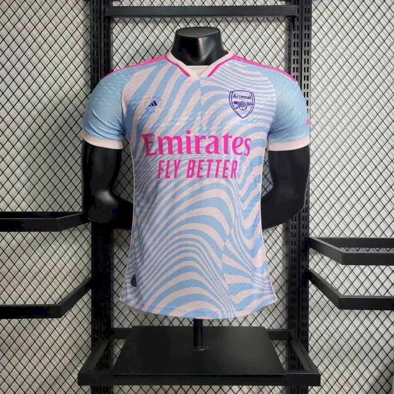 Camisa de treino pré-jogo do Arsenal 2023/24, versão jogador
