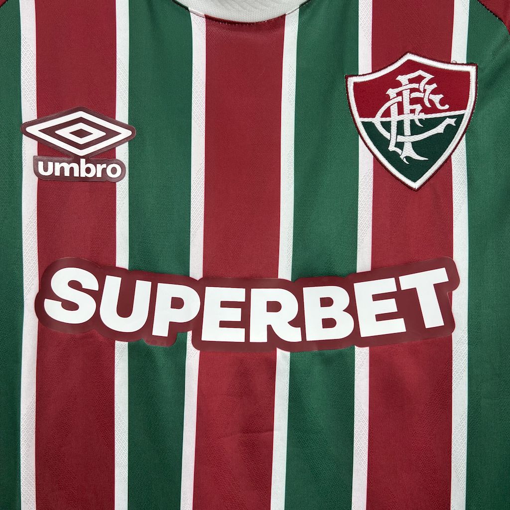 Men's Fluminense 2025/26 Home Long Sleeve Jersey