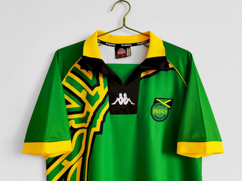 Camisa retrô reserva da Jamaica de 1998