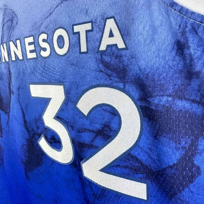 Camisa azul masculina Karl-Anthony Towns 2024 – Edição City