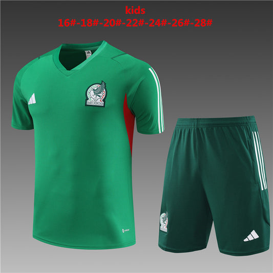 Mexico 2023/24 Training Kids Jersey+Short 14001