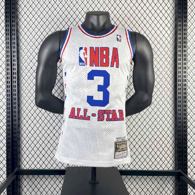 Camisa Allen Iverson All Star Branca Retro Masculina 2003