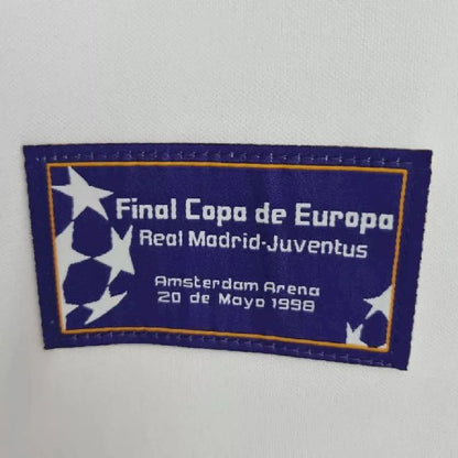 Camisa retrô autografada do Real Madrid, campeão da UCL de 1998