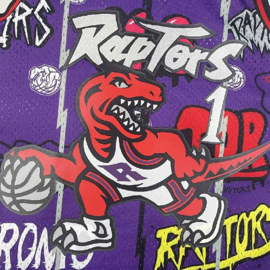 Camisa Masculina M&amp;N 1998/99 Tracy McGrady Roxa Retro