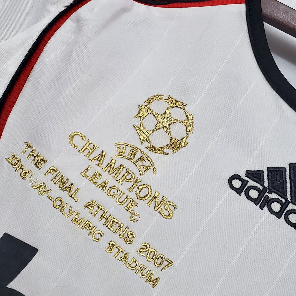Camisa reserva de mangas compridas retrô do AC Milan 2006/07